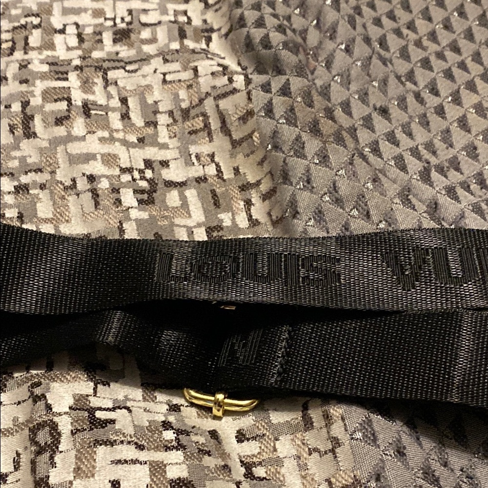 Louis Vuitton Black and Gold Strap